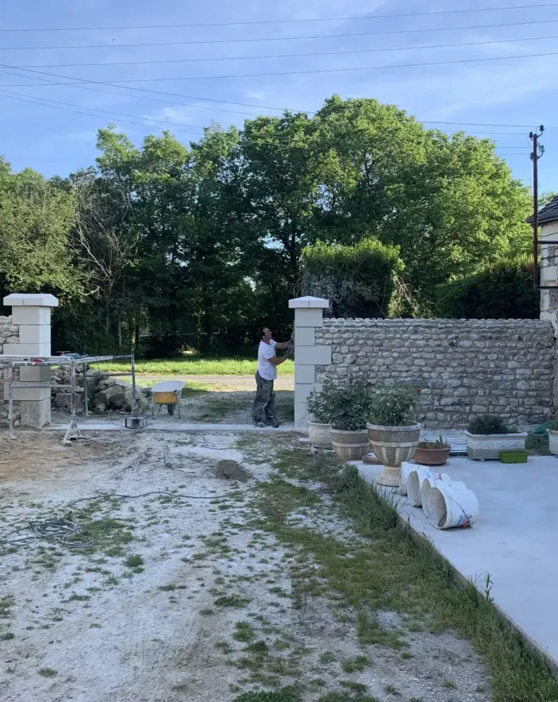 piliers pierre exterieur